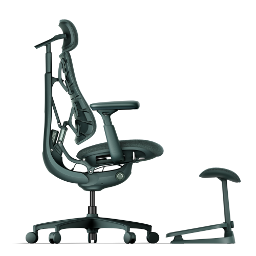 Кресло LiberNovo Omni Dynamic OC1 Moss Green, 48 см, глобальная версия, с подставкой под ноги