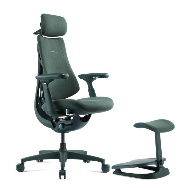 Кресло LiberNovo Omni Dynamic OC1 Moss Green, 48 см, глобальная версия, с подставкой под ноги