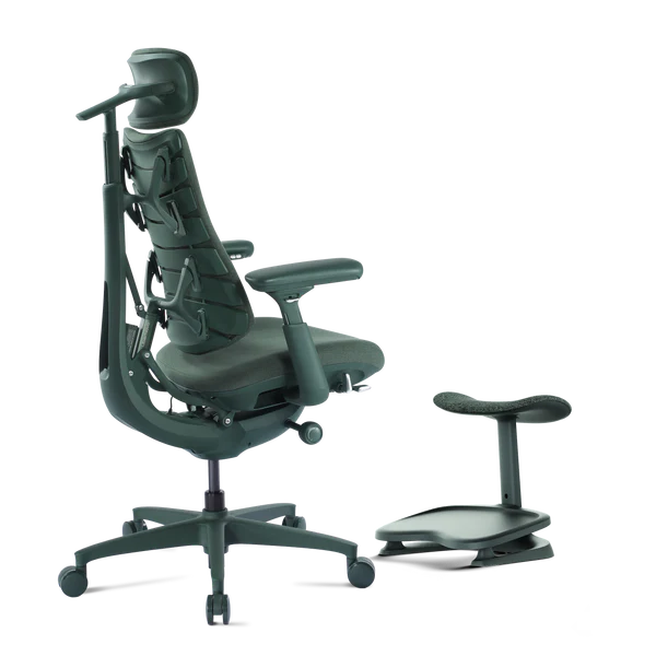 Кресло LiberNovo Omni Dynamic OC1 Moss Green, 48 см, глобальная версия, с подставкой под ноги