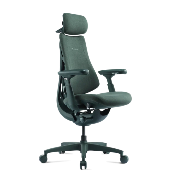 Кресло LiberNovo Omni Dynamic OC1 Moss Green, 48 см, глобальная версия, с подставкой под ноги
