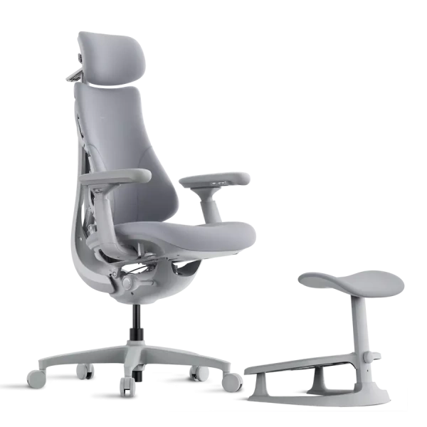Кресло LiberNovo Omni Dynamic OC1 Space Grey, 48 см, глобальная версия, с подставкой под ноги