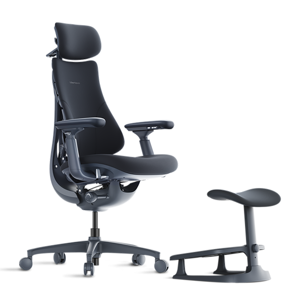 Кресло LiberNovo Omni Dynamic OC1 Midnight Black, 45 см, глобальная версия, с подставкой под ноги