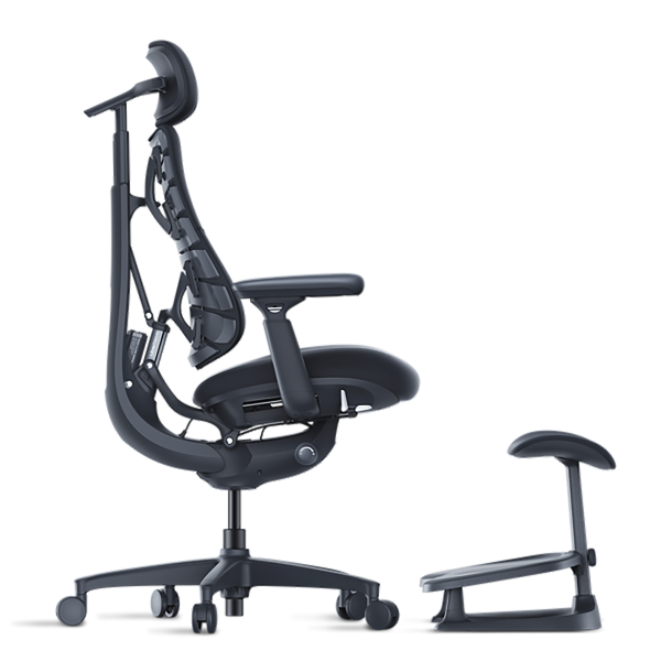Кресло LiberNovo Omni Dynamic OC1 Midnight Black, 48 см, глобальная версия, с подставкой под ноги